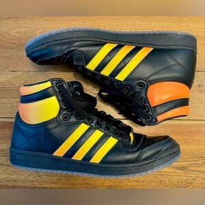 Adidas | Top Ten High Sneakers | Black / Orange / Yellow | Men’s 12